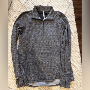 lululemon athletica Gray Half-Zip Pullover